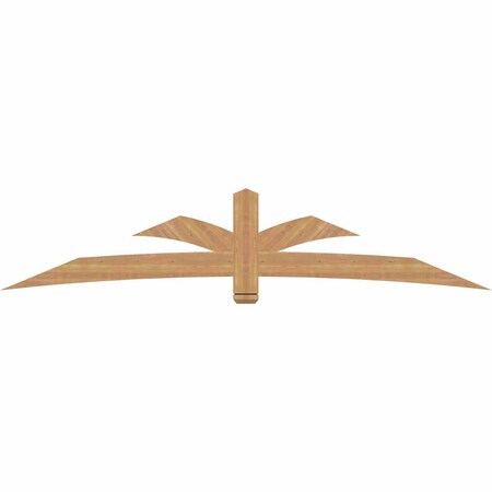 Ekena Millwork Davenport Timber Gable Bracket, Western Red Cedar, 108"W x 22"H x 1 1/2"D x 5 1/2"F, 5/12 Pitch GBW108X22X0206DAV00SWR